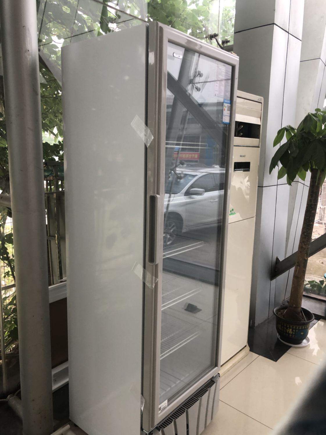 haier/海尔sc-412商用展示柜立式冷藏柜390l冷柜 饮料柜 玻璃门展示柜