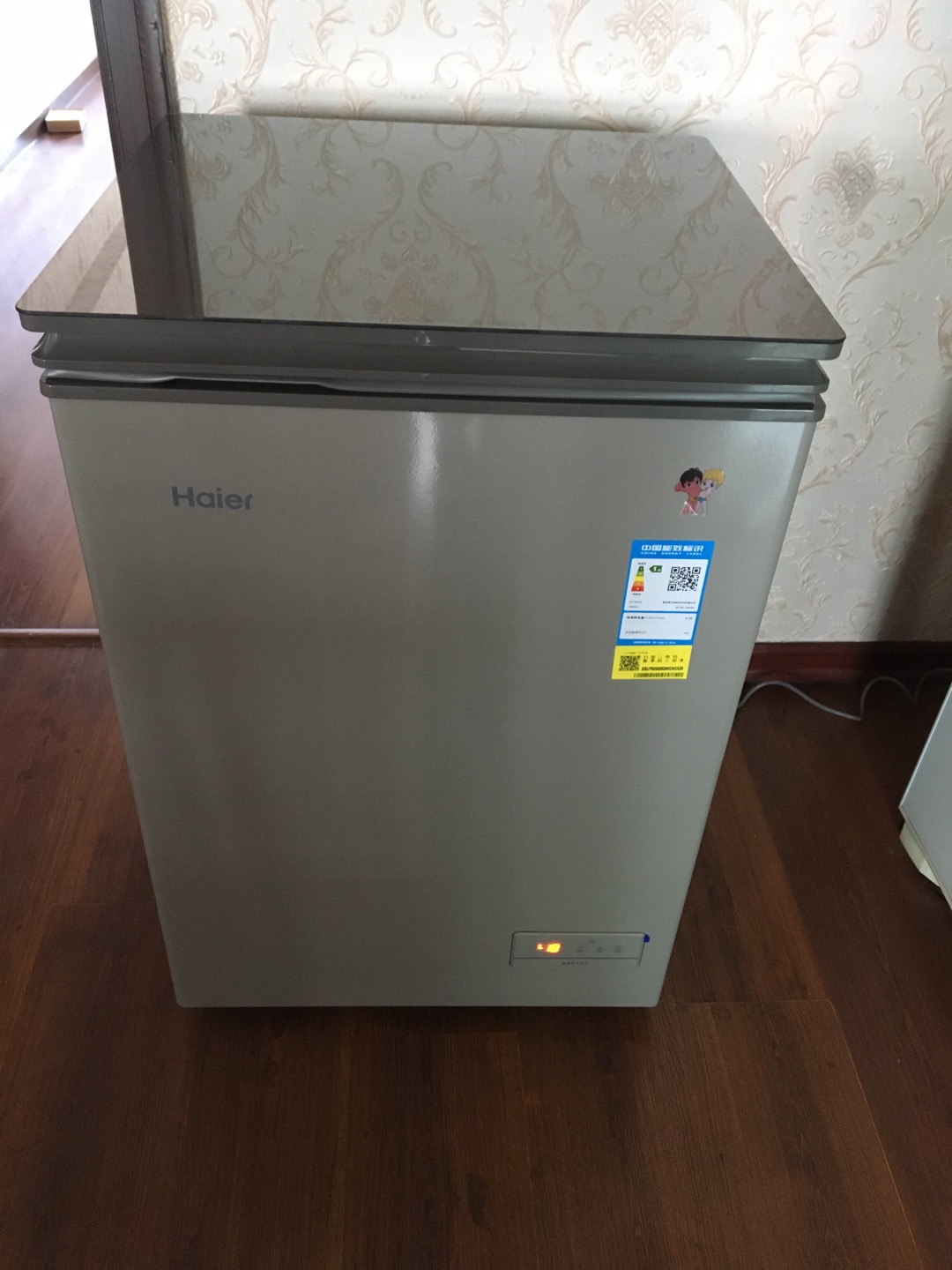 海尔(haier)家用小型低霜冷柜 冷藏冷冻转换 零下-40度 节能静音 bc