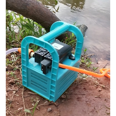 充电水泵浇菜便携式农用户外抽水机家用小型12v充电式抽水打药泵 天能