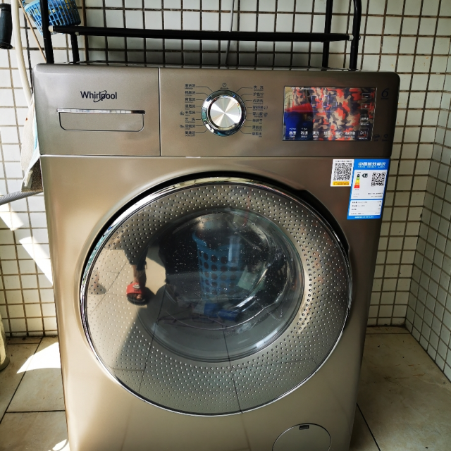 惠而浦whirlpoolwgf85887bhciep85公斤全自动智能烘干滚筒洗衣机直驱