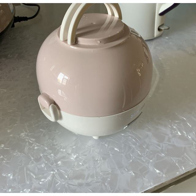 苏泊尔(supor)蒸煮饭盒dh02yd801单层粉色 便携式电热饭盒加热饭盒