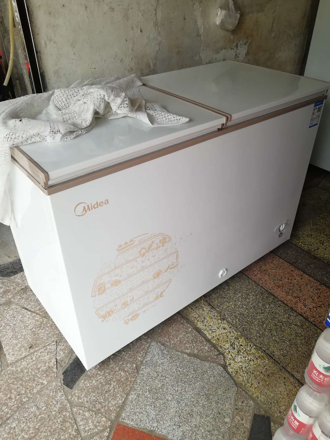 美的(midea) bcd-269dkma 269升 冷藏 冷凍櫃 臥式冷櫃節能雙溫冰櫃