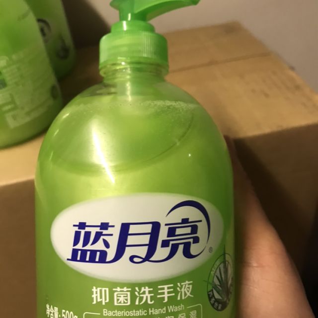 > 蓝月亮 洗手液芦荟抑菌500g*12瓶整箱装 高效抑菌滋润呵护肌肤柔滑