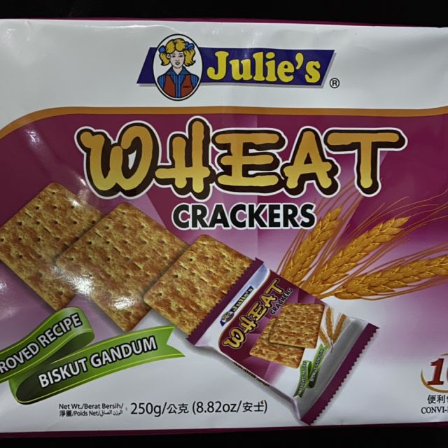 马来西亚进口茱蒂丝julies麦香苏打饼干250g袋装进口休闲饼干零食