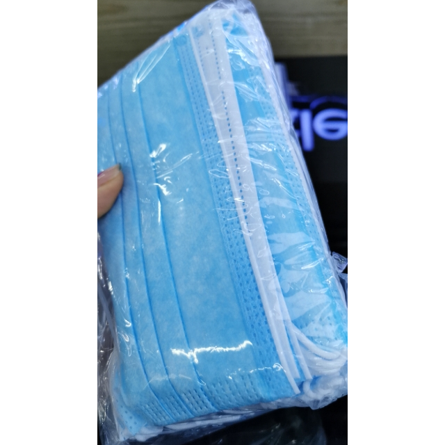 绿之源绿呼吸一次性防护口罩三层50只装舒适透气防尘防飞沫花粉防雾霾