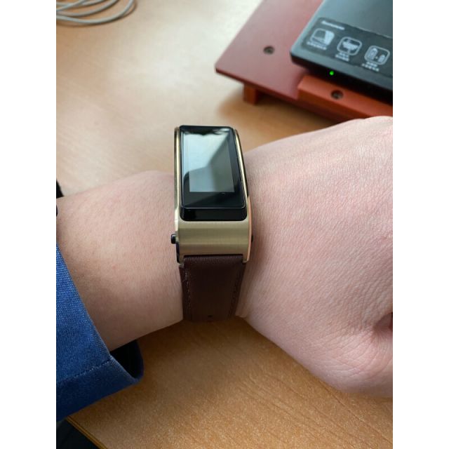 华为huawei华为手环b5商务版摩卡棕智能手环蓝牙耳机智能手环心率监测