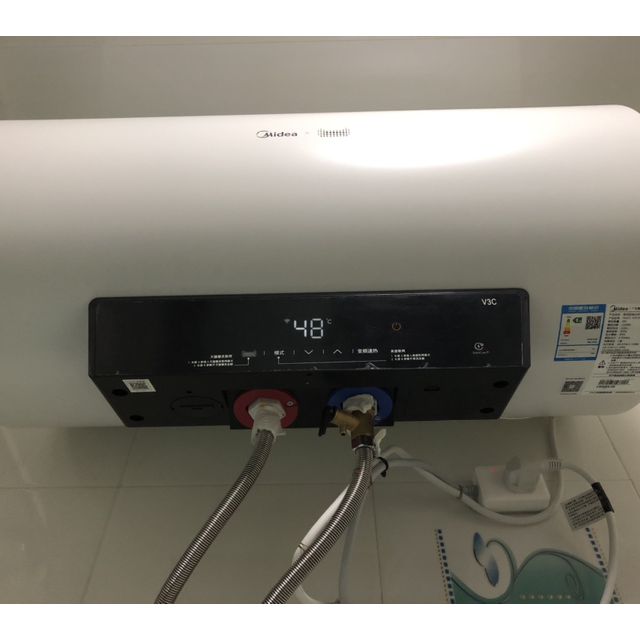 midea/美的电热水器f6021-v3c家用 小型储水式 速热 智能变频 高清大