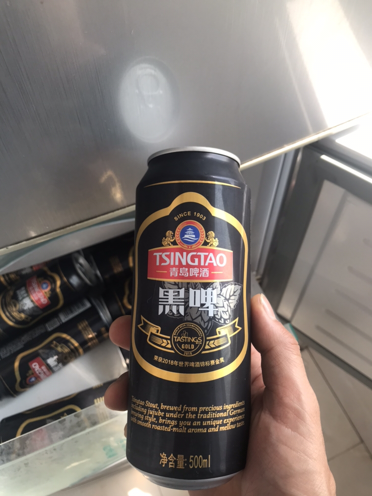 青岛啤酒(tsingtao)黑啤12度 500ml*12罐 整箱装 官方直营晒单图