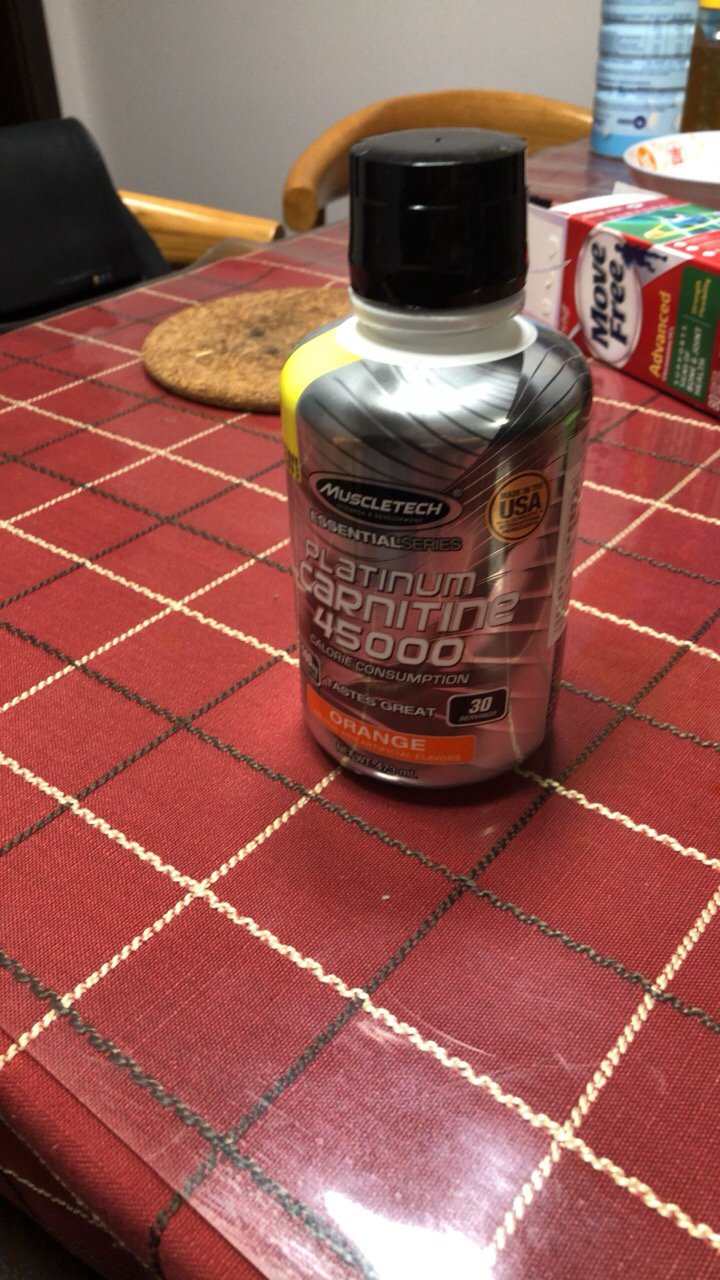 muscletech肌肉科技自营白金液体左旋肉碱10万健身男女45000小黑瓶