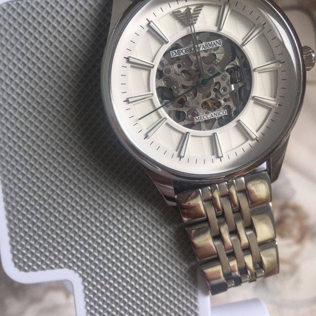 阿玛尼armani男士手表自动机械表镂空钢带ar1945