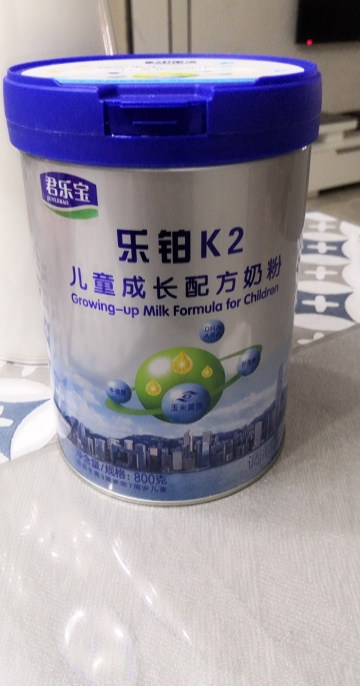 君乐宝(junlebao)乐铂k2儿童成长配方奶粉四段(3-7岁适用)800g罐装