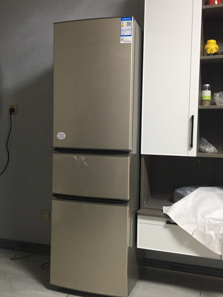 门冰箱软冷冻大冷藏冷冻节能静音家用三开门电冰箱bcd-218stps晒单图