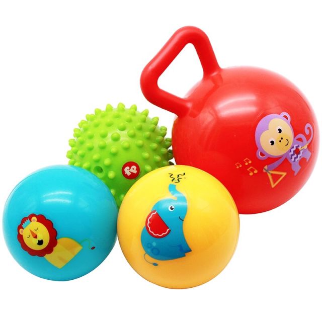 费雪fisher price 儿童玩具球宝宝初级训练球五合一套装 宝宝婴幼儿