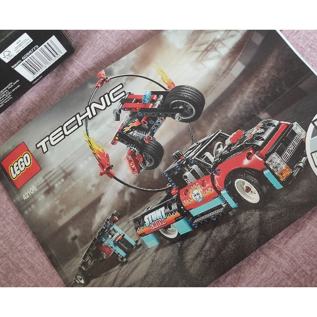 > lego乐高 technic机械组系列 卡车与摩托车特技表演42106商品评价 >