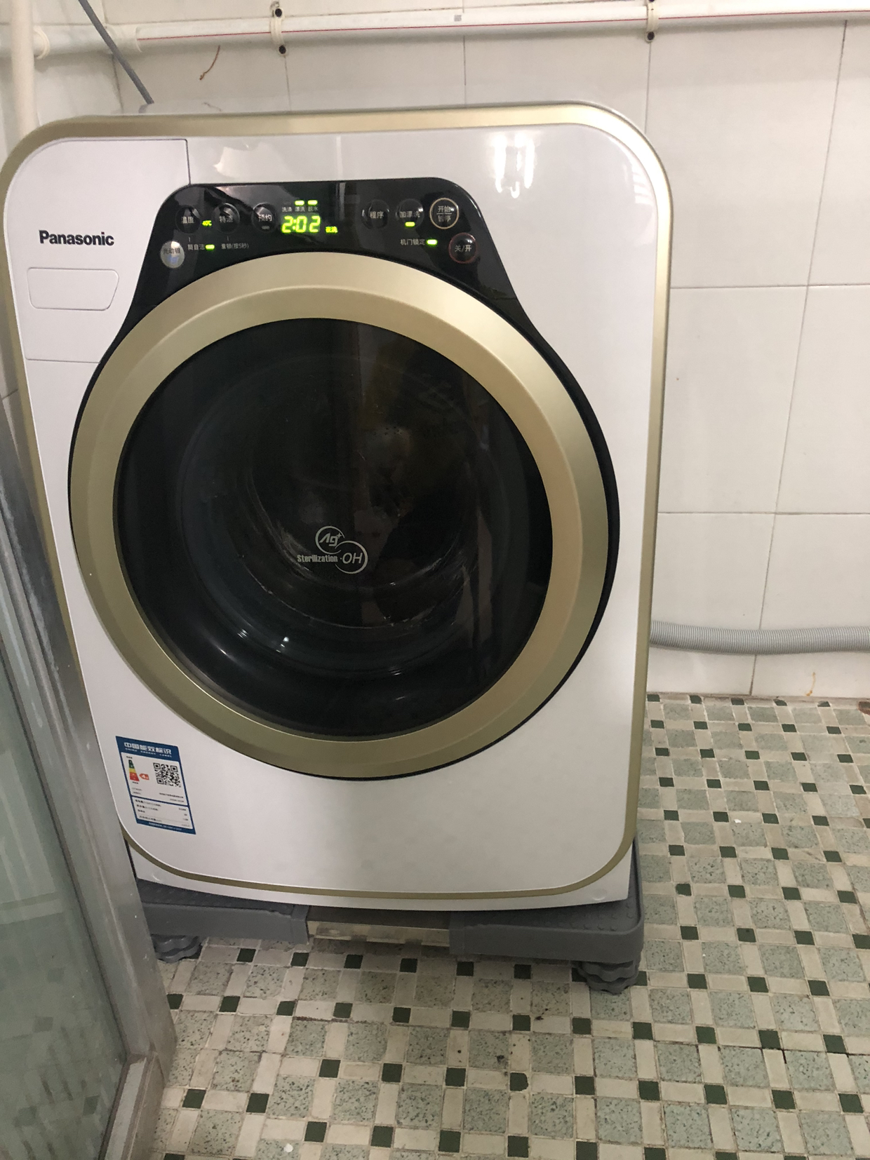 松下(panasonic)xqg32-a3121 迷你宝宝婴儿童小型滚筒洗衣机 95℃高温