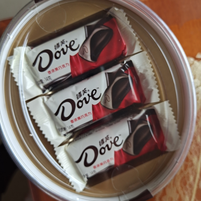 德芙巧克力香浓黑巧克力252g