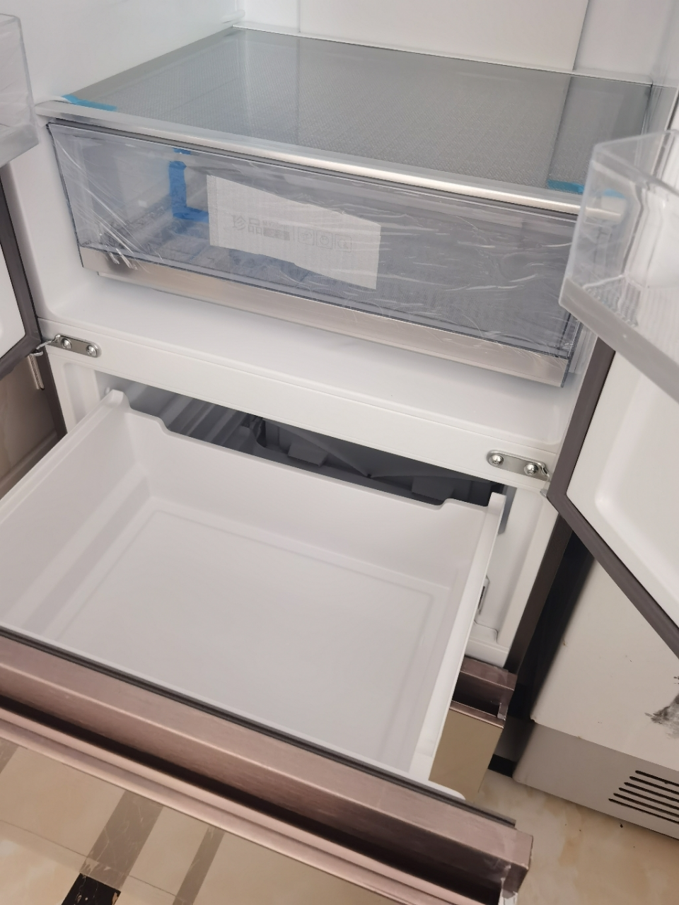 变频冰箱板家用超薄静音节能电冰箱 彩晶玻璃面板 bcd-449wdco晒单图