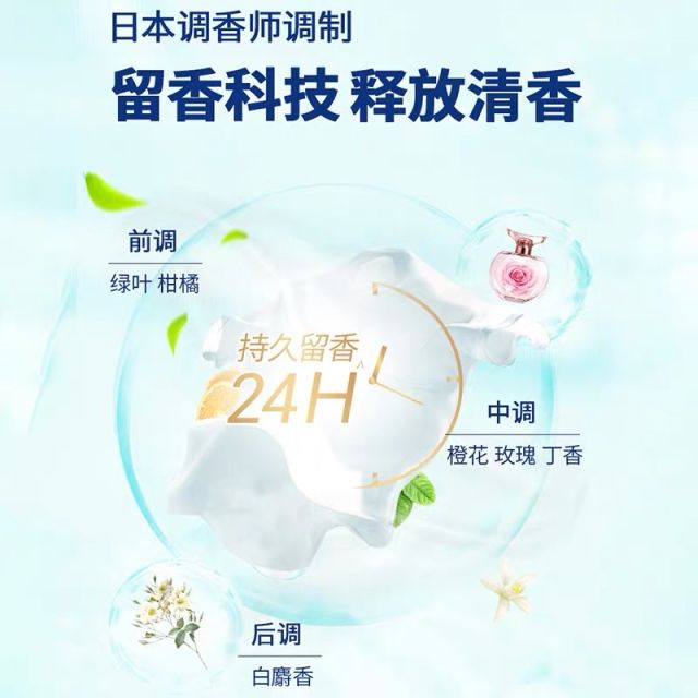 王子菁华三色洗衣凝珠洗衣液球香味持久洗衣珠瓶袋组合装64粒威露士