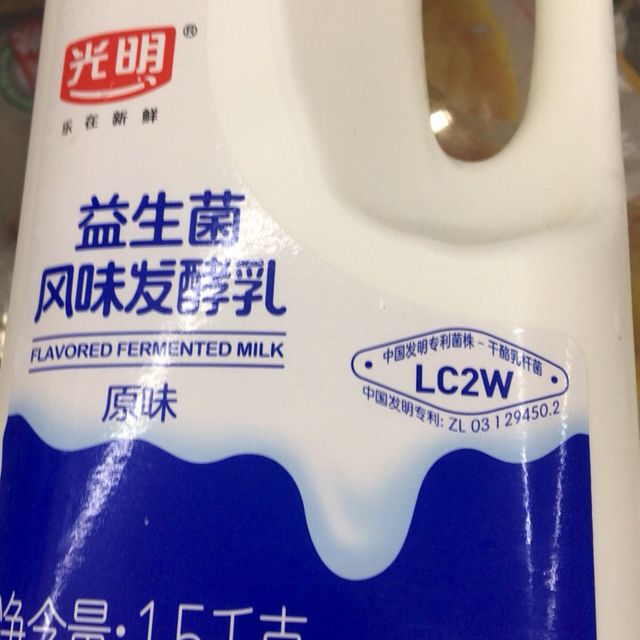 光明塑料桶装风味酸奶1500g