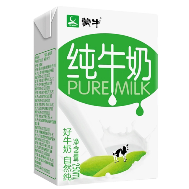 食品保健/酒水饮料 牛奶乳品 纯牛奶 蒙牛(mengniu 蒙牛 纯牛奶pure