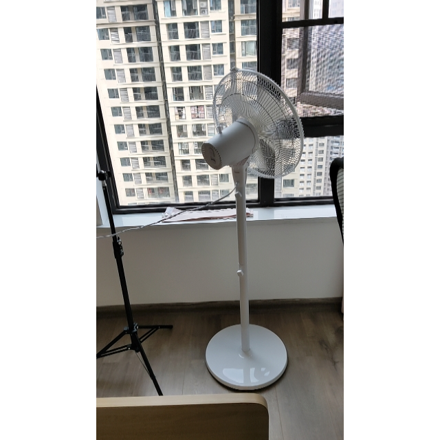 云米电风扇家用台式落地扇大风扇立式电扇3档机械控制静音台扇