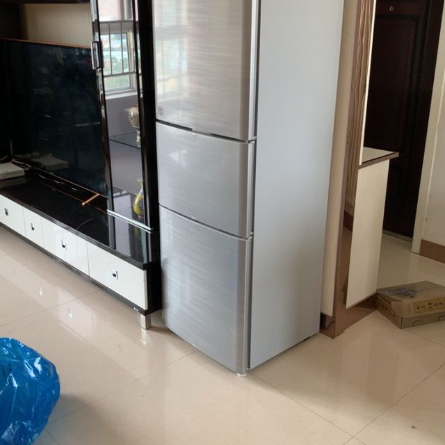 haier海尔bcd206stpa206升海尔三门直冷冰箱小型家用节能电冰箱三开门