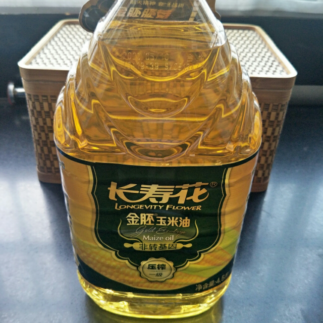 长寿花金胚玉米油4.5l 非转基因 物理压榨 食用油高清大图|实物图