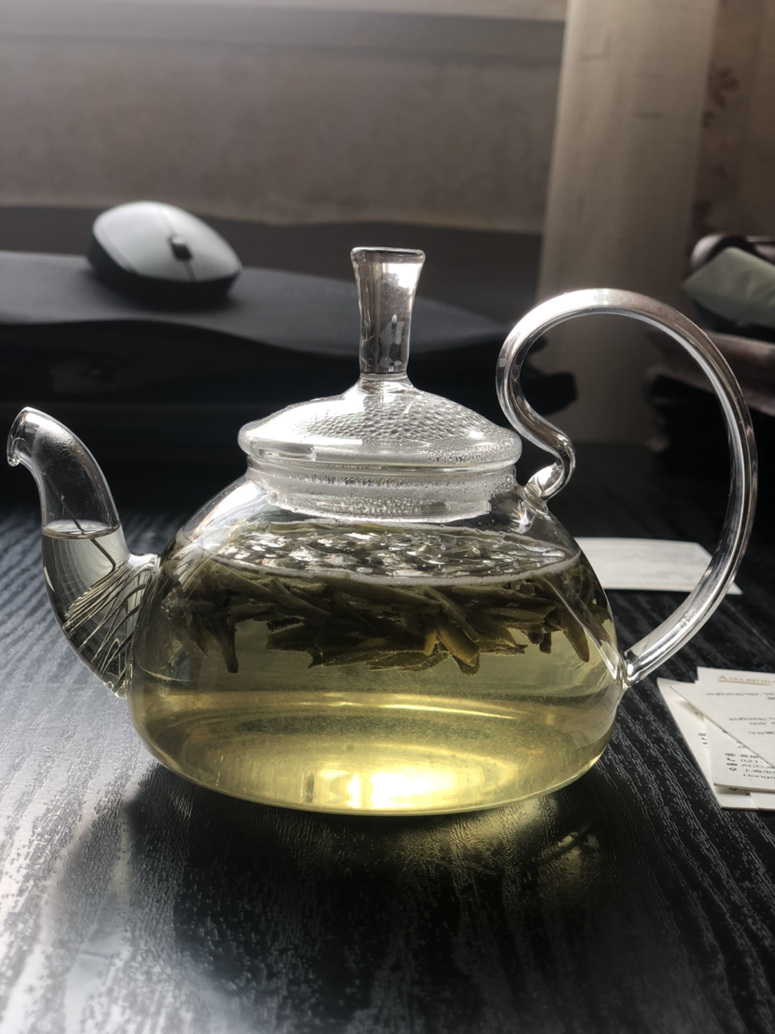 透明玻璃花茶壶