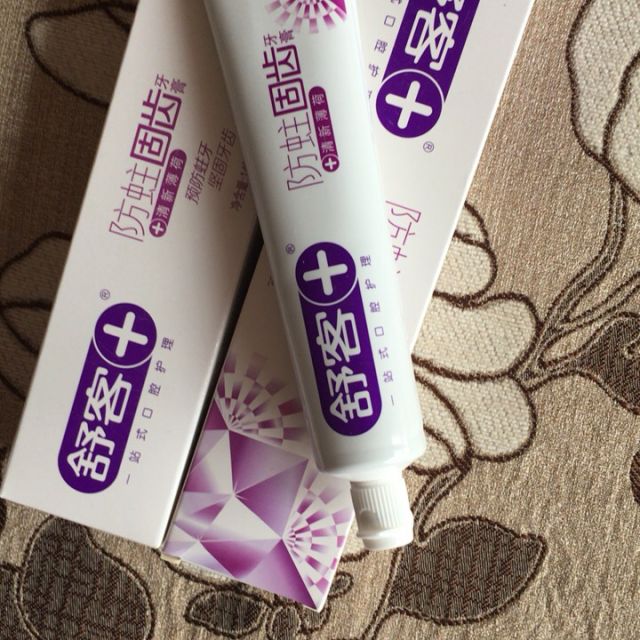 舒客saky防蛀固齿140克3支牙膏组合装