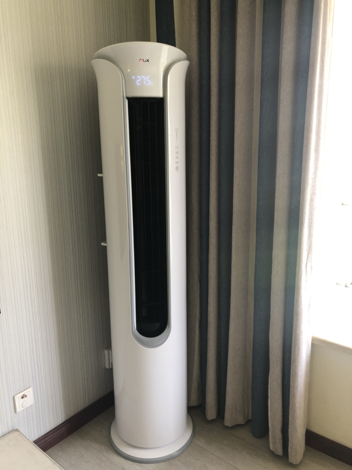 雅典娜1级能效 冷暖客厅家用立柜式圆柱式 柜机空调kfr