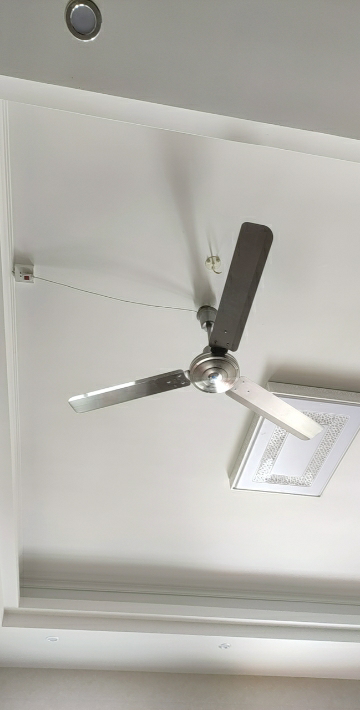 奥克斯56寸三叶不锈钢吊扇客厅家用纯铜电机工业吊式电风扇电扇晒单图