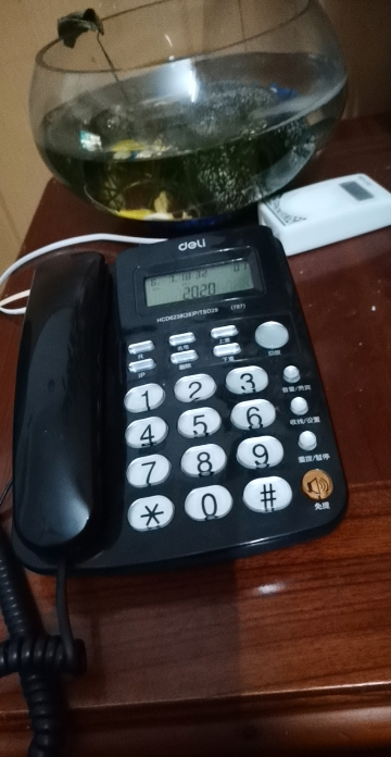 得力deli787坐式固定电话机家用坐机办公室座式有线座机单机来电显示