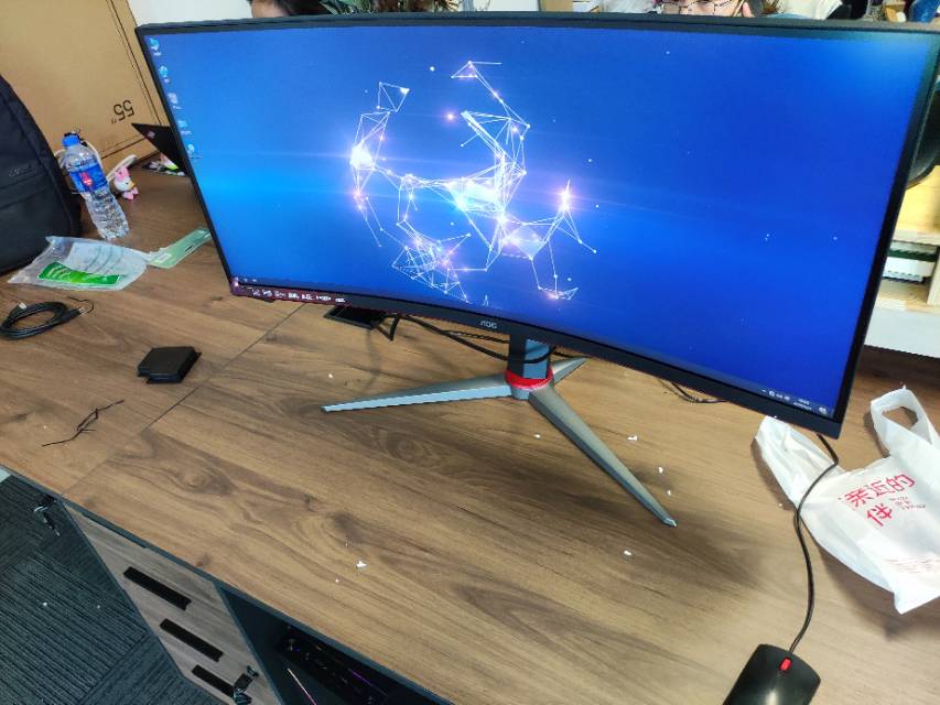 200hz 2k刷新率 超薄無邊框 液晶臺式電腦顯示器144(cq34g2z)曬單圖