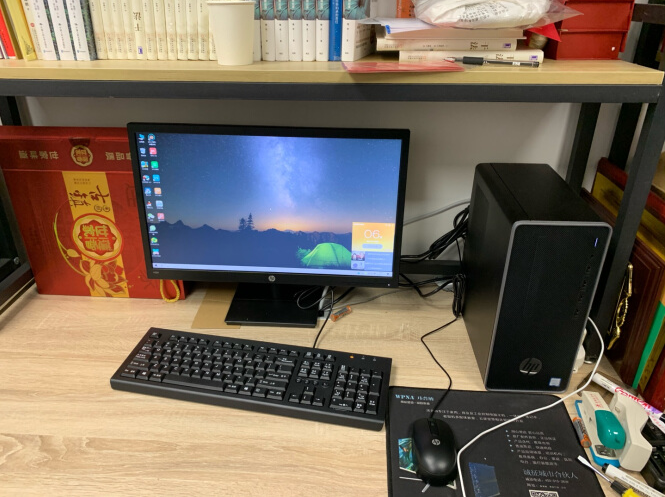 惠普(hp)战66 台式机 商用办公电脑主机(九代i3-9100 8g 512g固态 win