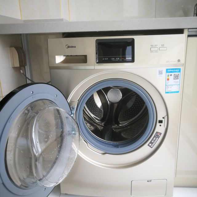 美的(midea)mg100v31dg5 10公斤全自动变频滚筒洗脱一体洗衣机 bldc