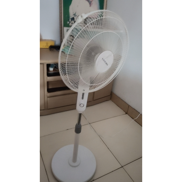 松桥mazuba电风扇fs35m12k家用床头定时落地扇60分钟定时五叶大风量3