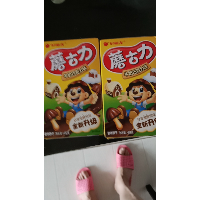好丽友orion饼干蘑古力牛奶巧克力味48g盒