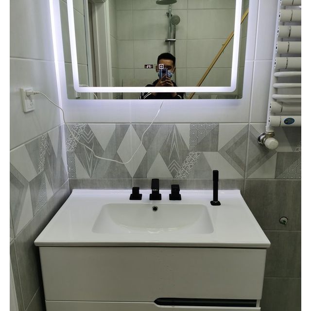 白色恋人浴室柜现代简约浴室柜组合 卫浴柜挂墙式现代简约卫生间洗手