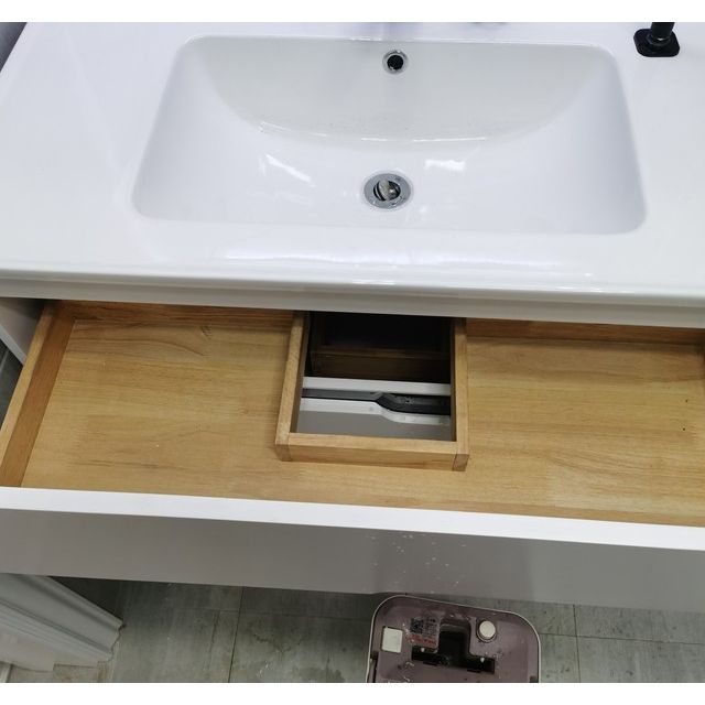 白色恋人浴室柜现代简约浴室柜组合 卫浴柜挂墙式现代简约卫生间洗手