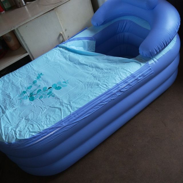 大人充气浴缸成人泡澡桶古达家用可折叠加厚全身沐浴桶大号洗澡盆神器