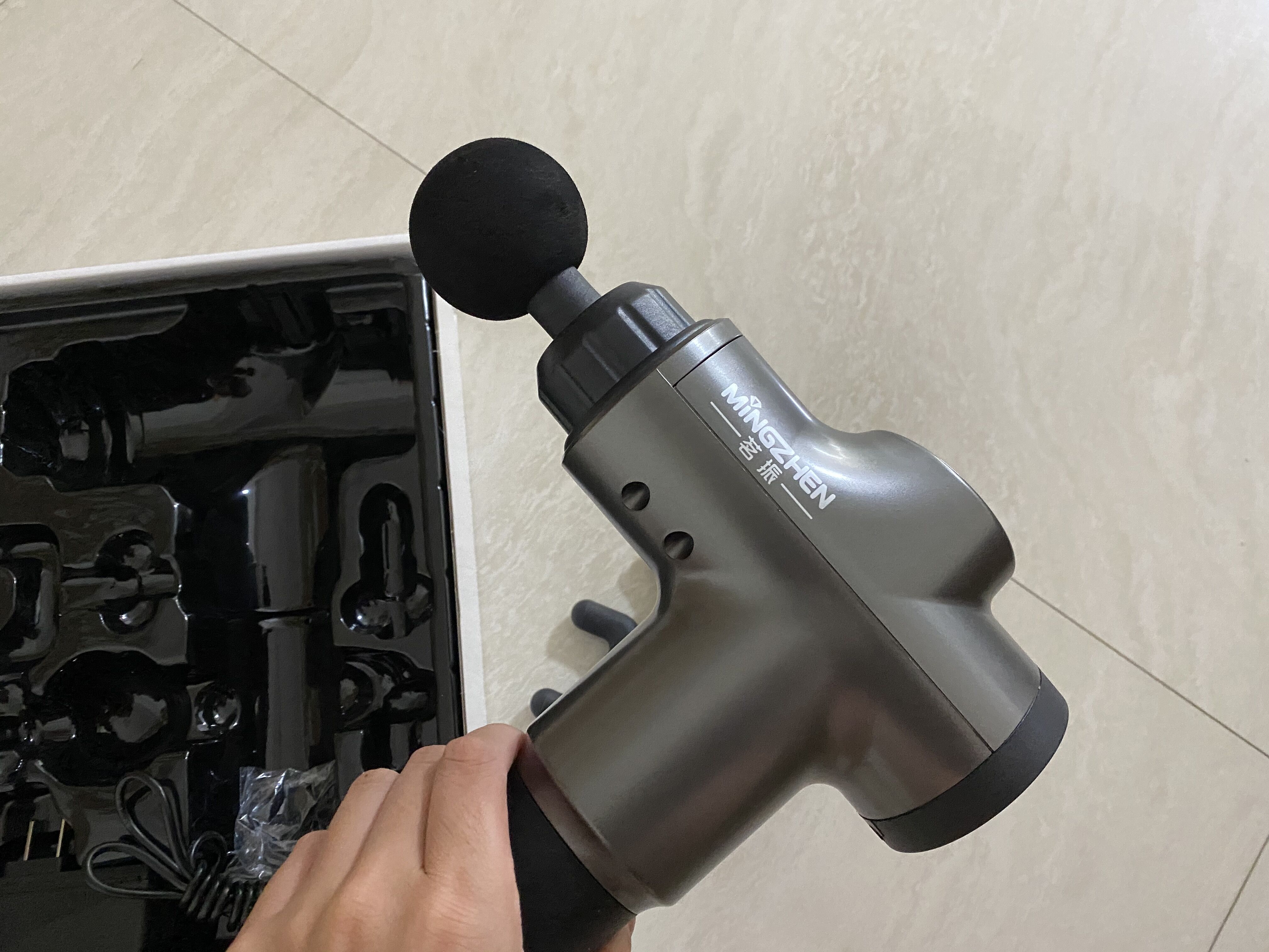 茗振电子按摩枪mz-138f高频振动筋膜枪按摩器家用运动健身筋膜枪肌肉