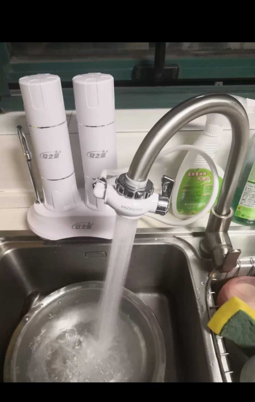 净水器双级过滤活性炭 复合陶瓷滤芯过滤安装简便共4只2套滤芯晒单图