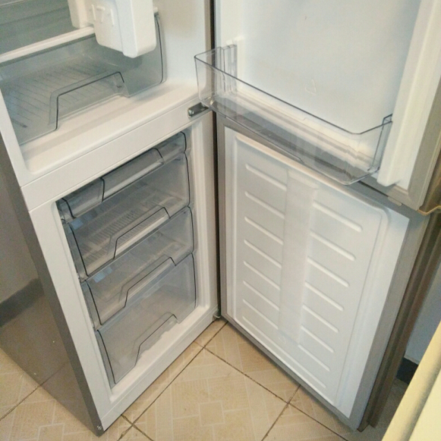 176升双开门小冰箱 节能静音 母婴儿童家用宿舍冷冻冷藏 阳光米高清