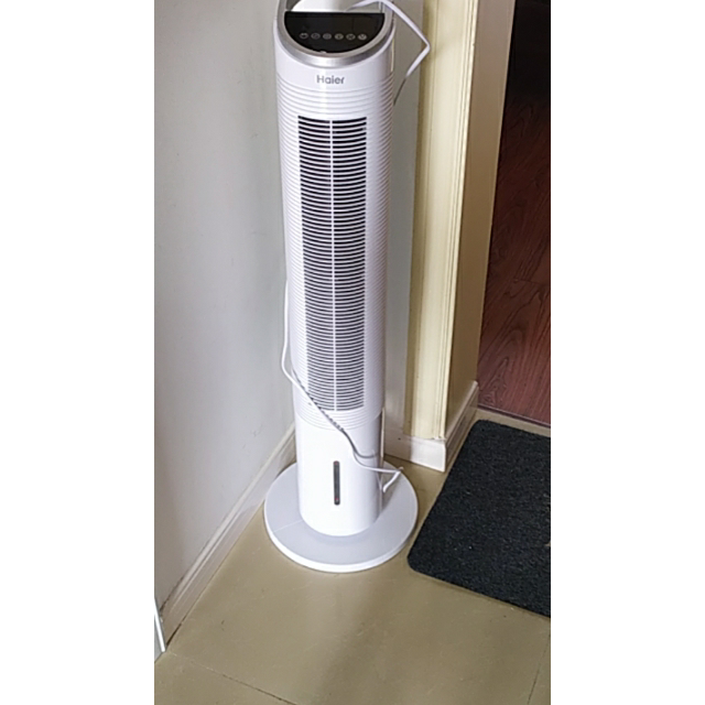 haier海尔空调扇fzy8611家用静音遥控控制塔扇水冷塔扇室温显示预约
