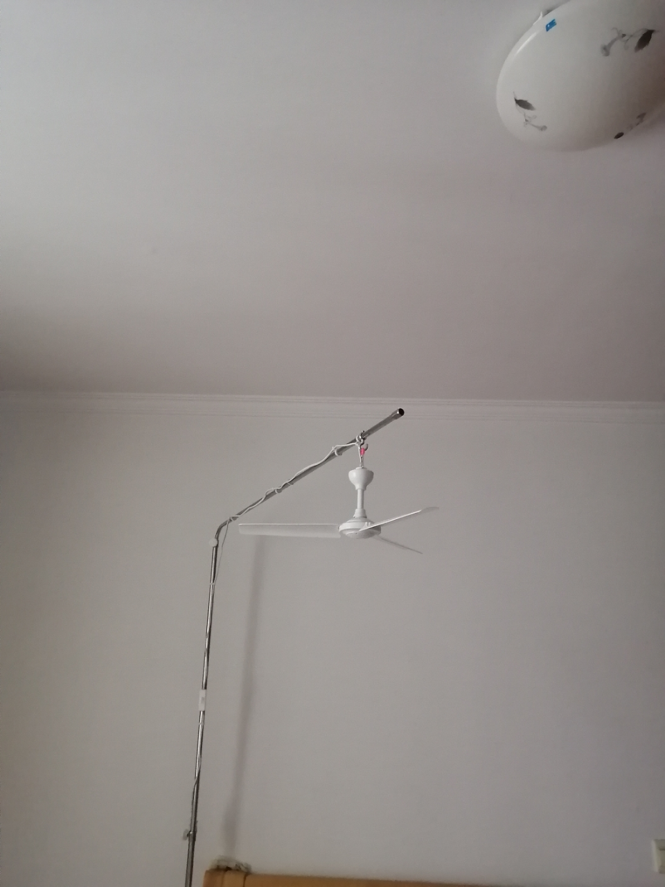 00 不锈钢微风吊扇支架落地式小吊扇挂架加粗加长家用床上蚊帐固定架