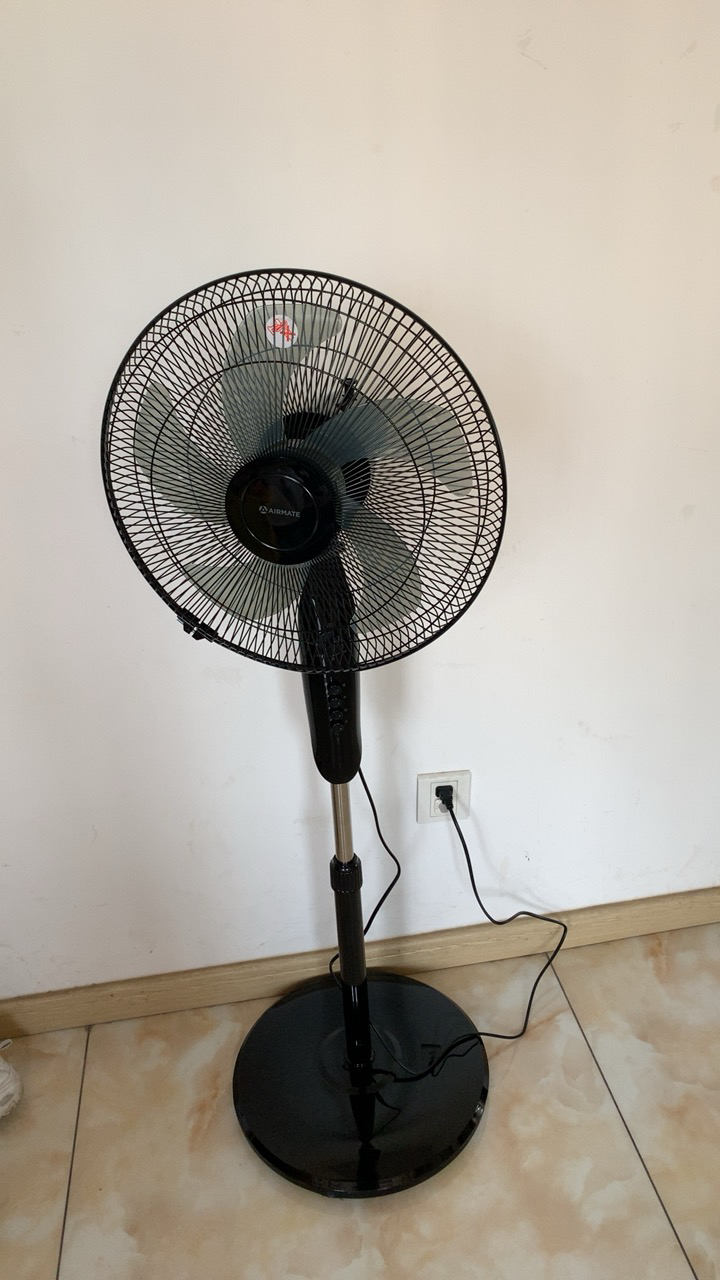 艾美特(airmate) 电风扇五叶家用省电机械控制3档大风量定时摇头升降