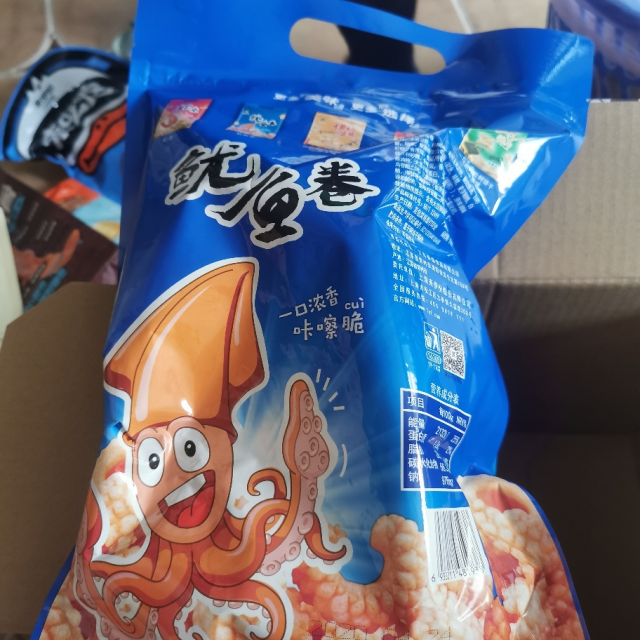 專區來伊份魷魚卷188g膨化食品辦公室休閒零食小吃家庭裝