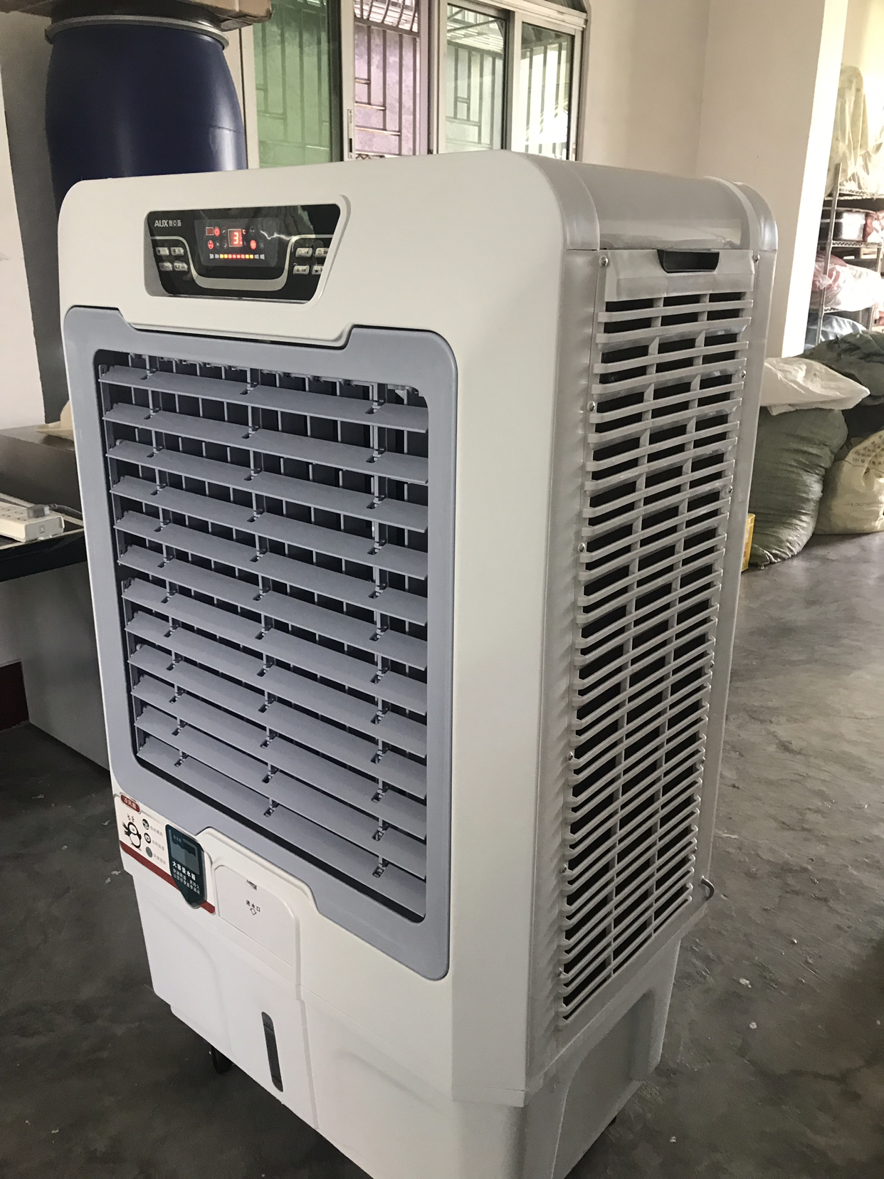 fls-l55gy 冷气机水冷风扇方便移动大风量冷气扇带遥控送接水管晒单图