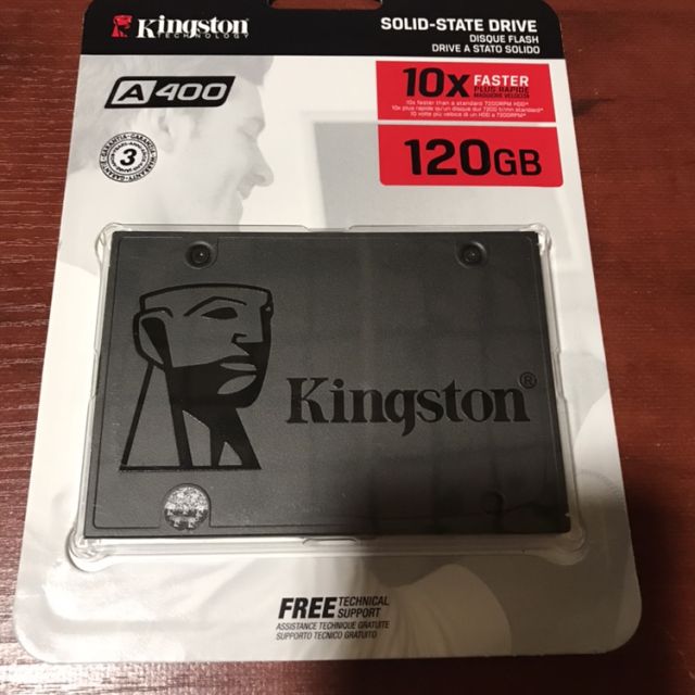 金士顿kingstona400系列120gbsata接口台式组装机电脑固态硬盘