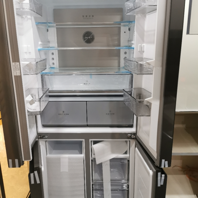 美的冰箱bcd515wgpzma星耀灰515升高效除菌持久净味太空深紫外果净除